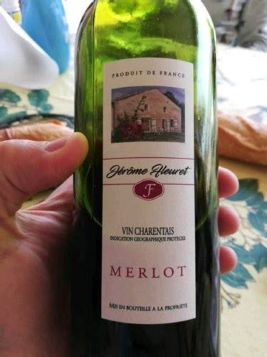 Jerome Fleuret Vin De Pays Charentais Merlot Vivino US