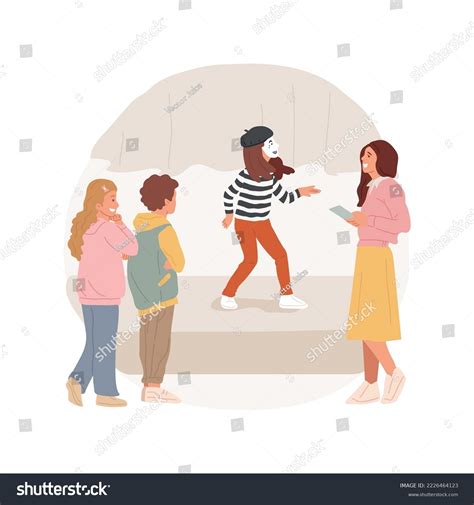 Pantomime Techniques Isolated Cartoon Vector Illustration Stock Vector