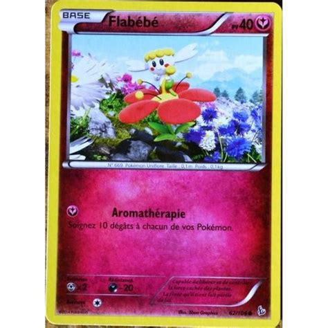 Carte Pokémon 62 106 Flabébé 40 Pv Série Xy Étincelles Neuf Fr Cdiscount Jeux Jouets