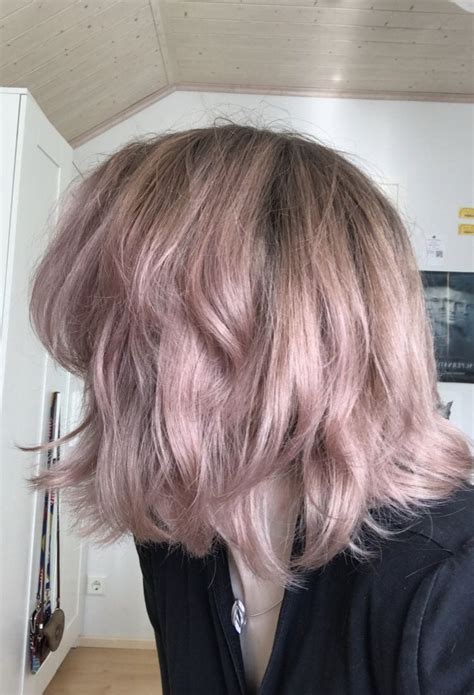 Haircolor And Cut Nude Color With A Pink Overtone Hair Color Long Hair Styles Hair Styles