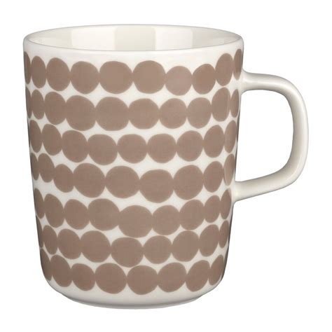 Marimekko Oiva Siirtolapuutarha Mug Dl White Clay Finnish