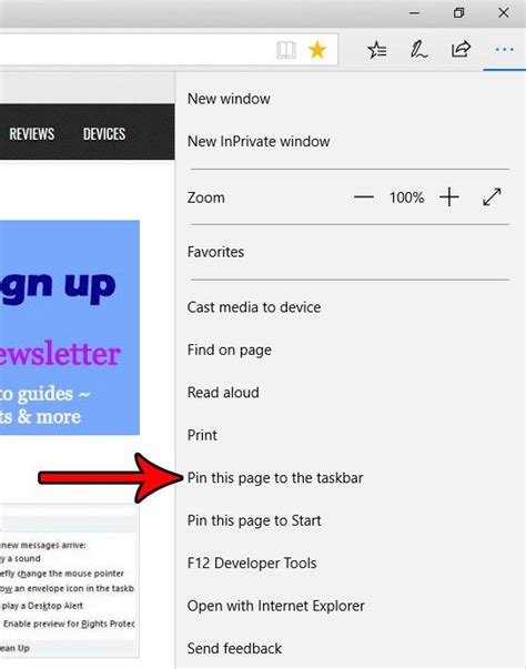 How To Pin A Webpage To The Taskbar In Microsoft Edge Solve Your Tec