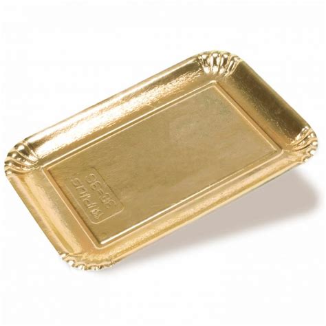 Personalized Golden cardboard trays - Neutral