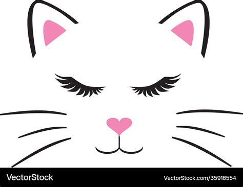 Cat face Royalty Free Vector Image - VectorStock