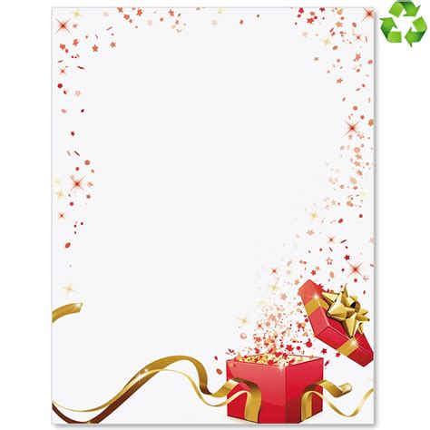 Holiday Wishes Border Papers In 2021 Letter Paper Borders For Paper