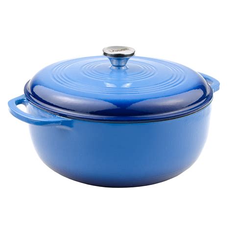 Lodge Ec7d33 75 Qt Cast Iron Dutch Oven Enamel Caribbean