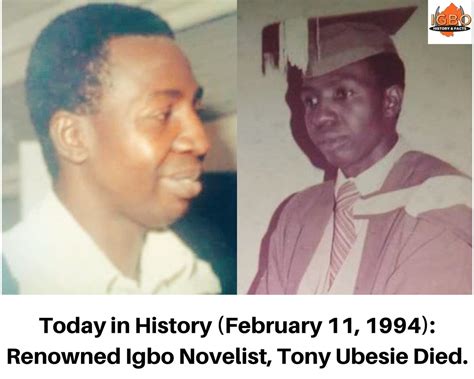 Igbo History And Facts On Twitter On This Day In 1994 Tony Ubesie Died