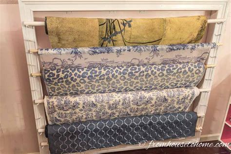 How To Make a Fabric Roll Storage Rack