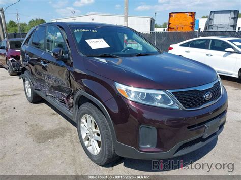 Report 5XYKTCA68EG532151 KIA SORENTO 2014 Dark Brown Gasoline Price