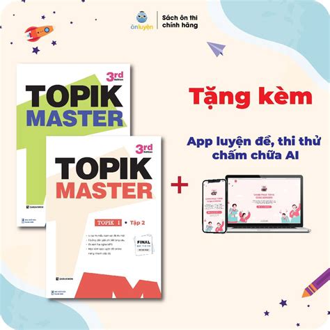 Sách Topik Master Luyện đề Topik I Tập 1 Tập 2 Với Đề Thi Mẫu Chuẩn