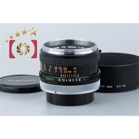 【中古】canon キヤノン Fd 50mm F18 前期 Canon Fd 5018 Early 0207 中古カメラのファイブ