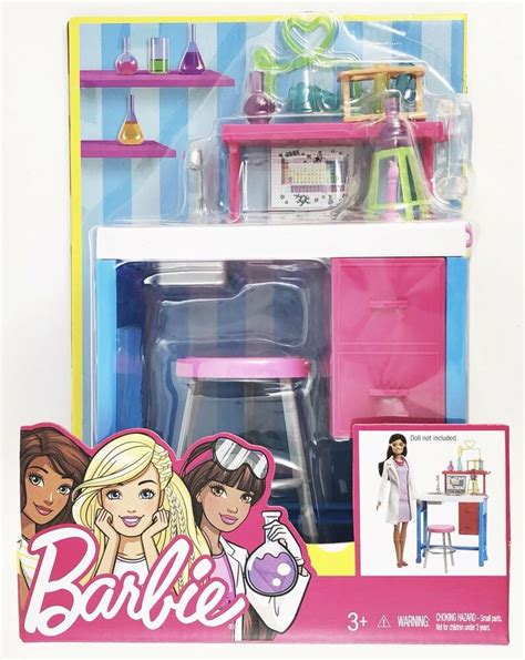 Barbie Doll Science Lab Playset Careers Furniture Chemistry Accessories