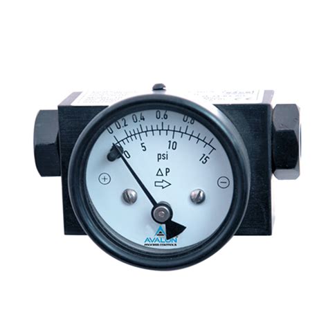 Black Mm Magnetic Piston Type Differential Pressure Gauge At Best