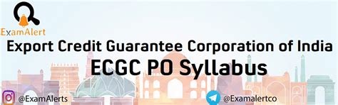 Ecgc Po Syllabus 2022 Probationary Officer Exam Pattern