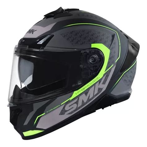 Casco Moto Integral Smk Typhoon Thorn Doble Visor Teo Motos