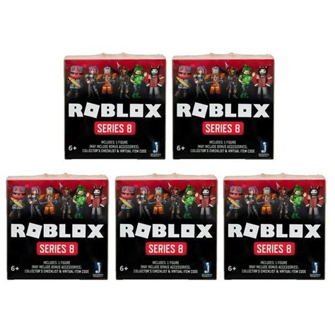 Jazwares Roblox Mystery Figures Series 8 Blind Boxes 5 Pack Lot