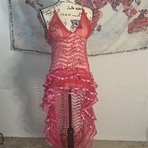 Intimates Sleepwear Hot Pink Babydoll Night Slip Langerie Poshmark