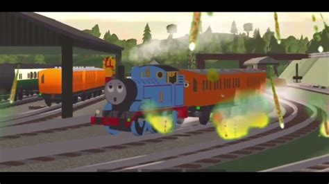 Disaster On Sodor Thomas Runs Away From The Meteor Shower Youtube