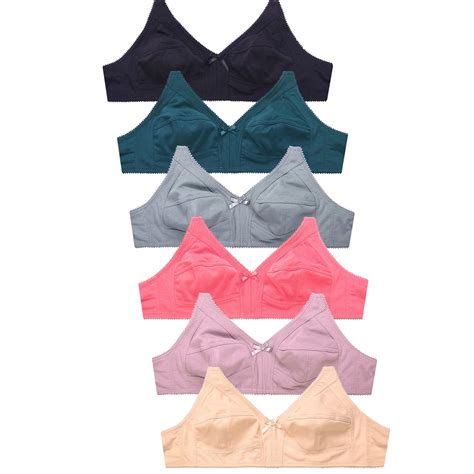 LAVRA Women S Multi Pack Wireless Bras Full Coverage Non Padded Lingerie Polyester Spandex