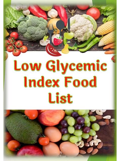 Low Glycemic Index Foods List PDF India 1PDF