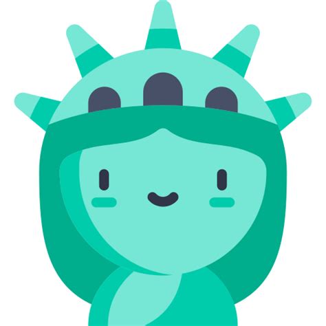 Statue Of Liberty Kawaii Flat Icon