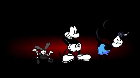 Friday Night Funkin Mickey Mouse Vs Oswald Rabbits Defeat Youtube