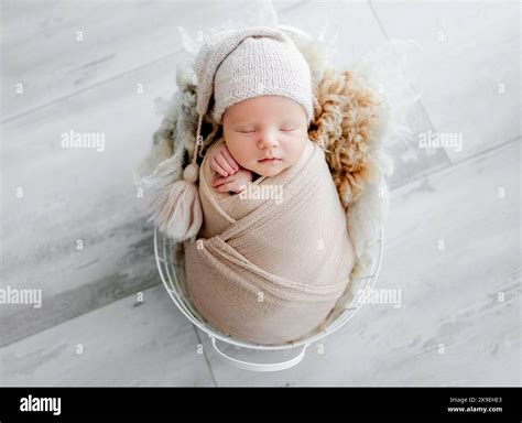 Newborn Baby Portrait Stock Photo Alamy