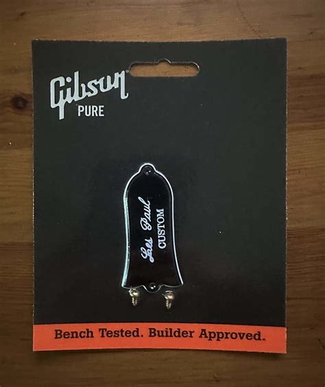 Gibson PRTR 020 Les Paul Custom Truss Rod Cover 2010 S Reverb