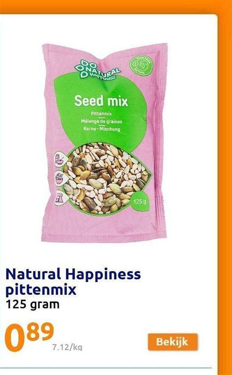 Natural Happiness Pittenmix Aanbieding Bij Action