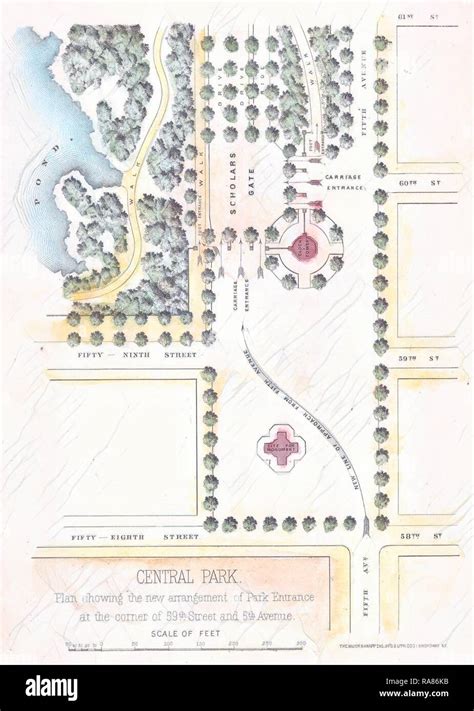 Mapa De Knapp Del Parque Central Fotografías E Imágenes De Alta