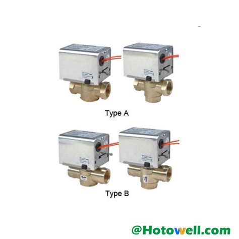 Hotowell Way Motorized Valve Male Connection Fcu Motorized Zone Valve