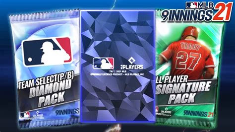 MLB 9 Innings 21 Signature And Team Select Diamond Pack Opening