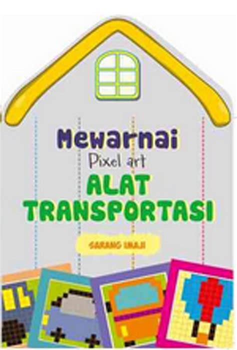 Jual Buku Mewarnai Pixel Art Alat Transportasi Kota Tangerang