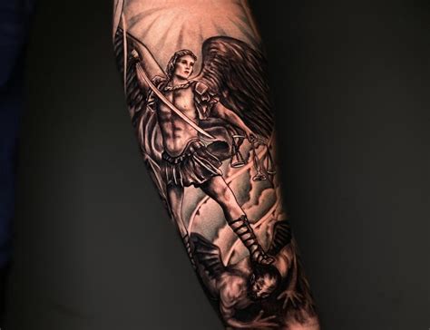 Archangel Gabriel Illustrative Blackwork Tattoo by Rene Cristobal ...