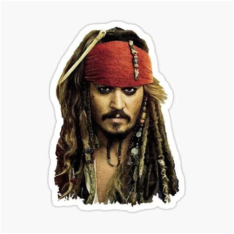 Captain Jack Sparrow Sticker For Sale By Slick Tees Co Captain