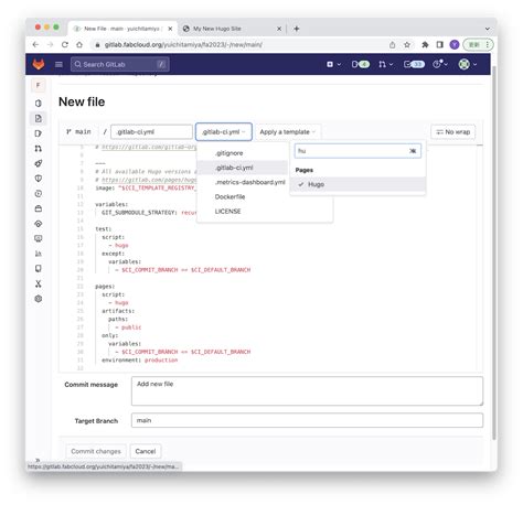 How To Setup Hugo Page In Gitlab Fablab Kannai Fab Academy 2022