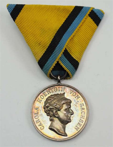 Sachsen Silberne Carola Medaille 1 Typ 1892 1915