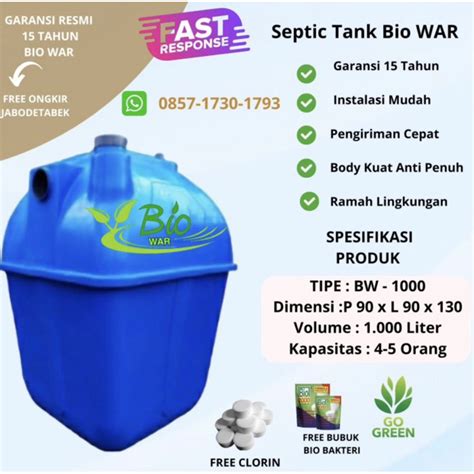 Jual Septic Tank Bio Biotech Biotaff Biofil Biotank Biofilter