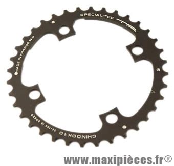 Plateau Dents Vtt Triple Diam Tre Interm Noir Branches Chinook