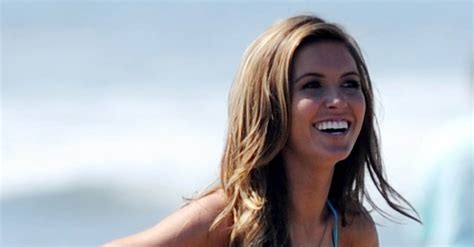 Audrina Patridge Bikini Pictures On The Beach Popsugar Celebrity