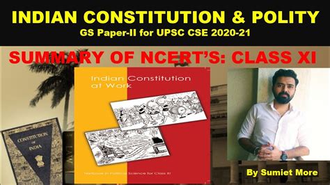 Polity NCERT Class 11 Indian Constitution At Work Chap 1