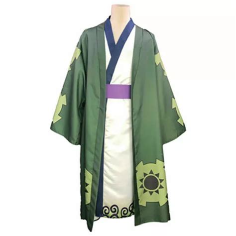 ONE PIECE WANO Country Arc Roronoa Zoro Cosplay Costume Yukata Outfit Kimono EUR 50,46 - PicClick FR