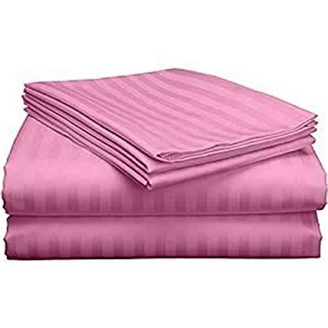 Pink Cotton Satin Stripe bedsheets, Check/stripes at Rs 200/meter in ...