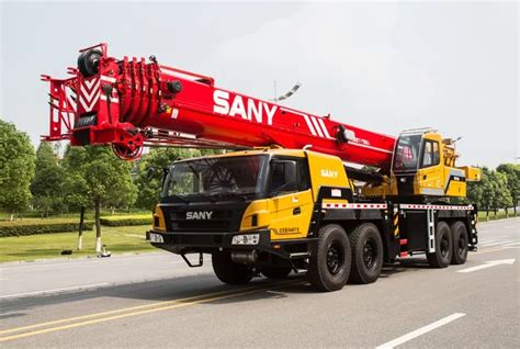 Sany Stc750 Truck Mounted Crane 75 Tons Truck Crane Large Transmission