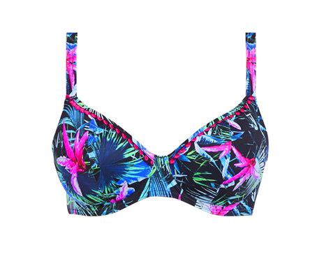 Топ купальний Freya Jungle Flower 5842 38F Black Tropical (889500878926 ...