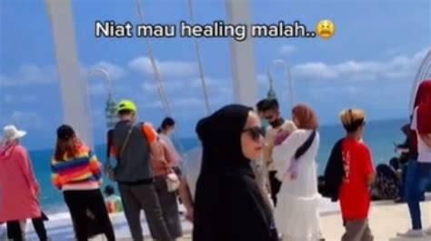 Viral Video Warganet Malah Syok Pas Sampai Lokasi Wisata Niat Healing