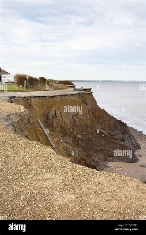 Coastal Erosion On The Yorkshire Coast At Skipsea Stock Photo Alamy