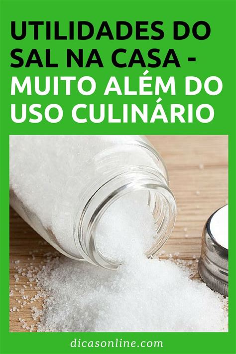 Conheça os usos do sal na limpeza da casa e roupas Materiais de