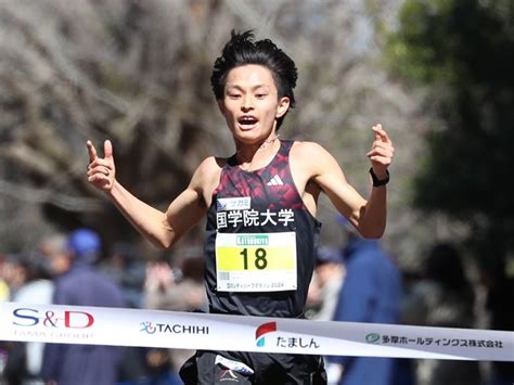 陸上・駅伝 國學院大・青木瑠郁が学生ハーフ初優勝 平林清澄の大阪マラソンvから、もらった勇気 4years 学生スポーツ