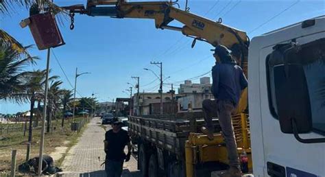 Itapemirim Prefeitura entrega iluminação da orla de Itaipava Matéria